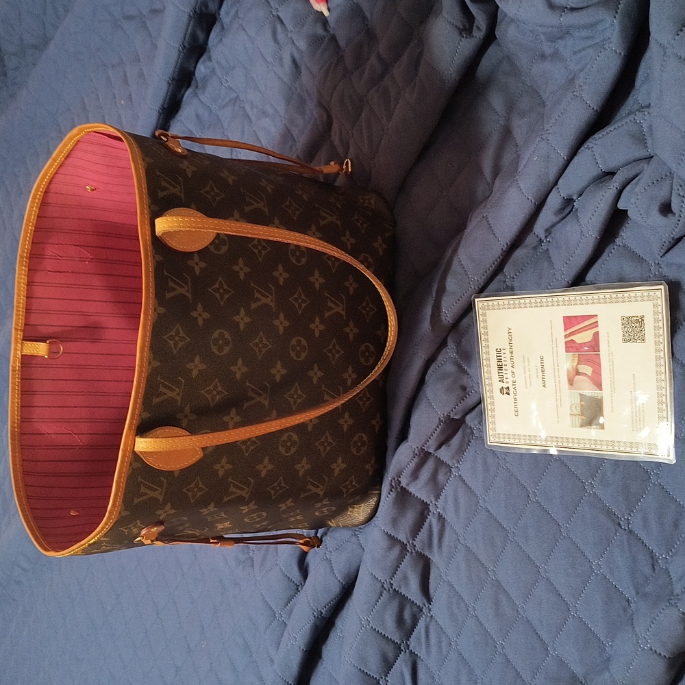 Louis Vuitton Monogram Canvas Tote with Pink Lining